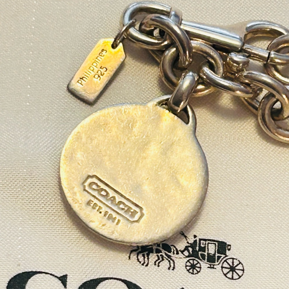 Coach 925 Sterling Silver Charm Bracelet - Picture 6 of 14